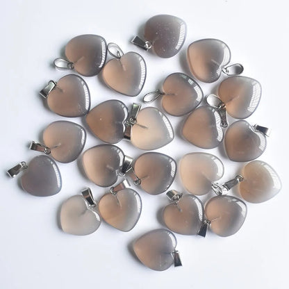 Großhandel 50 teile/los Mode 20mm herz naturstein amazonit charms anhänger für schmuck machen Kostenloser versand