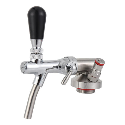 Edelstahl Bier Keg Tippen Dispenser Mini Brummstimme Speer, Einstellbare Tap Wasserhahn & Premium Co2 Ladegerät Kit homebrew Zubehör