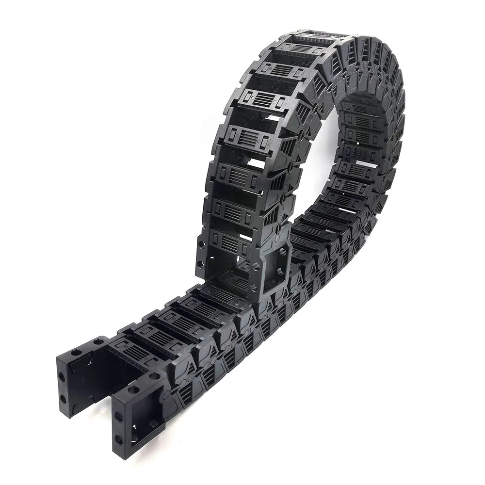1 Meter 50 Serie Hochgeschwindigkeits-Stumm schaltung Drag Chain Draht träger kabel Kunststoff-Übertragungs brücke Typ geöffnet beidseitig heißer Verkauf