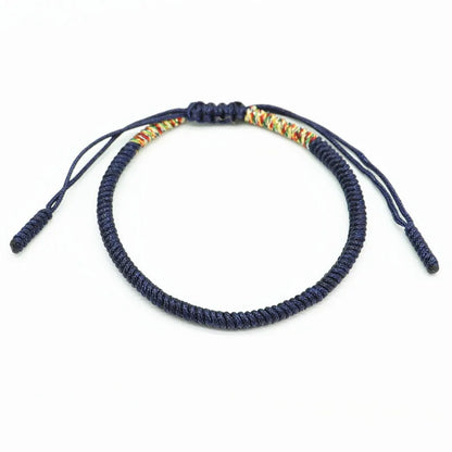 Multicolored Thread Bracelet, Tibetan Buddhism, Love, Lucky Charm, Tibetan Bracelets and Bangles for Women and Men, Handmade Knotted Rope