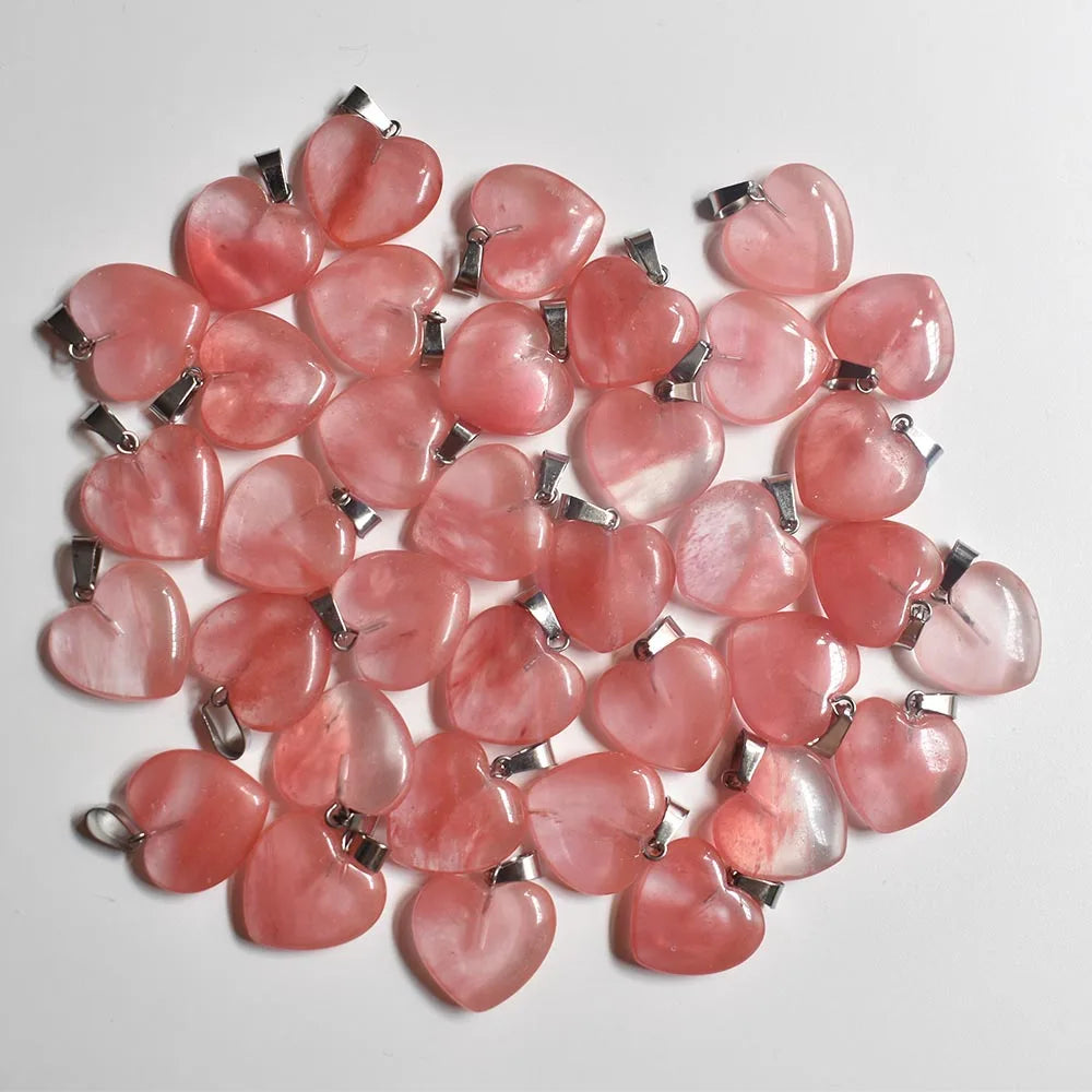 Großhandel 50 teile/los Mode 20mm herz naturstein amazonit charms anhänger für schmuck machen Kostenloser versand