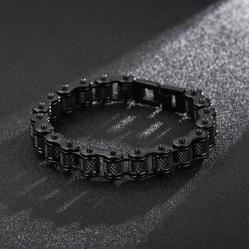 Retro Schwere Bürste Edelstahl Motorrad Kette Armband 11/13 MM Breite Herren Frauen Bike Biker Armbänder Hip-Hop Schmuck 19-23 cm