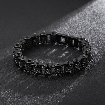 Retro Schwere Bürste Edelstahl Motorrad Kette Armband 11/13 MM Breite Herren Frauen Bike Biker Armbänder Hip-Hop Schmuck 19-23 cm
