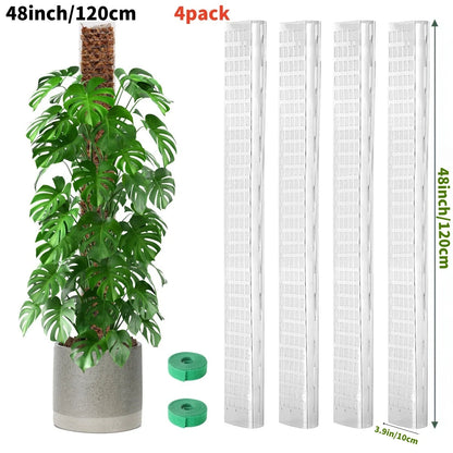 Kunststoff-Moosstange für Pflanzen Monstera, 24 Zoll/36 Zoll/48 Zoll Pflanzenstangen für Kletterpflanzen, Unterstützung für Zimmerpflanzen, Gartenwachstumspfahl