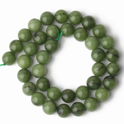 6/8/10mm Naturstein Saphir Farbe Jade Perlen blau runde lose Perlen für Schmuck herstellung liefert DIY Charms Armbänder 15''
