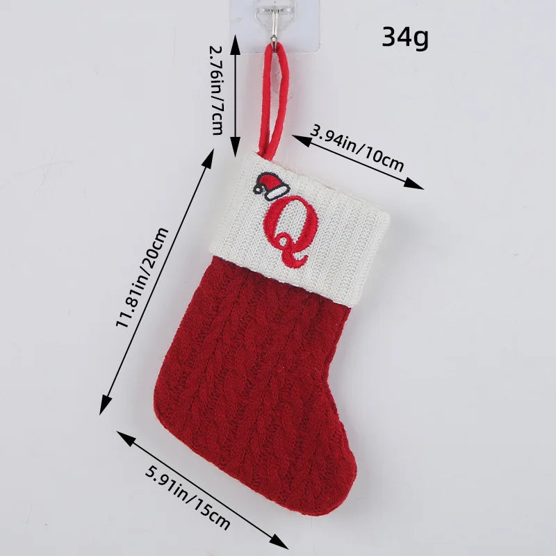 Roter Hut, Buchstabe, Weihnachtssocken, Navidad, Natal, Weihnachtsbaum, Strumpf, Ornament, Geschenk, Stricken, Schneeflocke, Weihnachtsdekoration 2024
