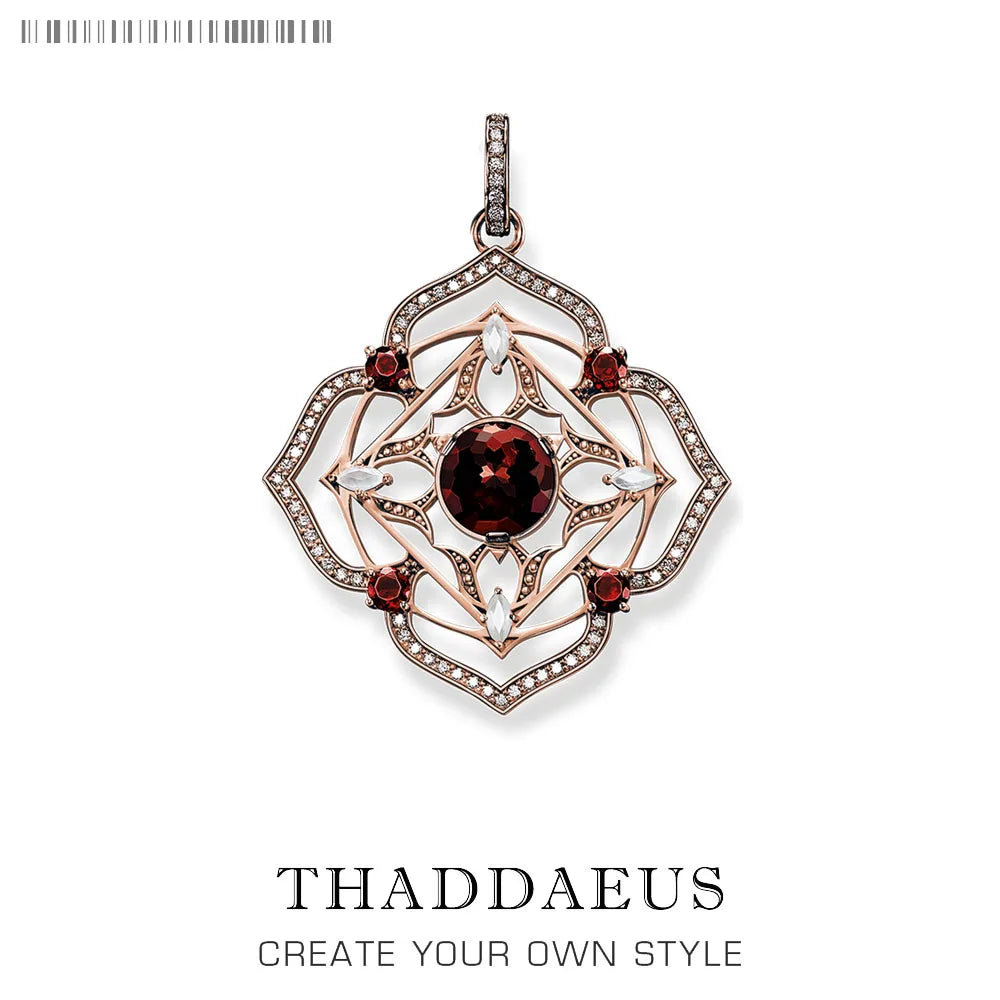 Anhänger Splenic Root Herz Third-Eye Throat Chakra Lotus Karma Wheel, brandneuer Vintage-Schmuck Bijoux Geschenk für Frau Mädchen Männer