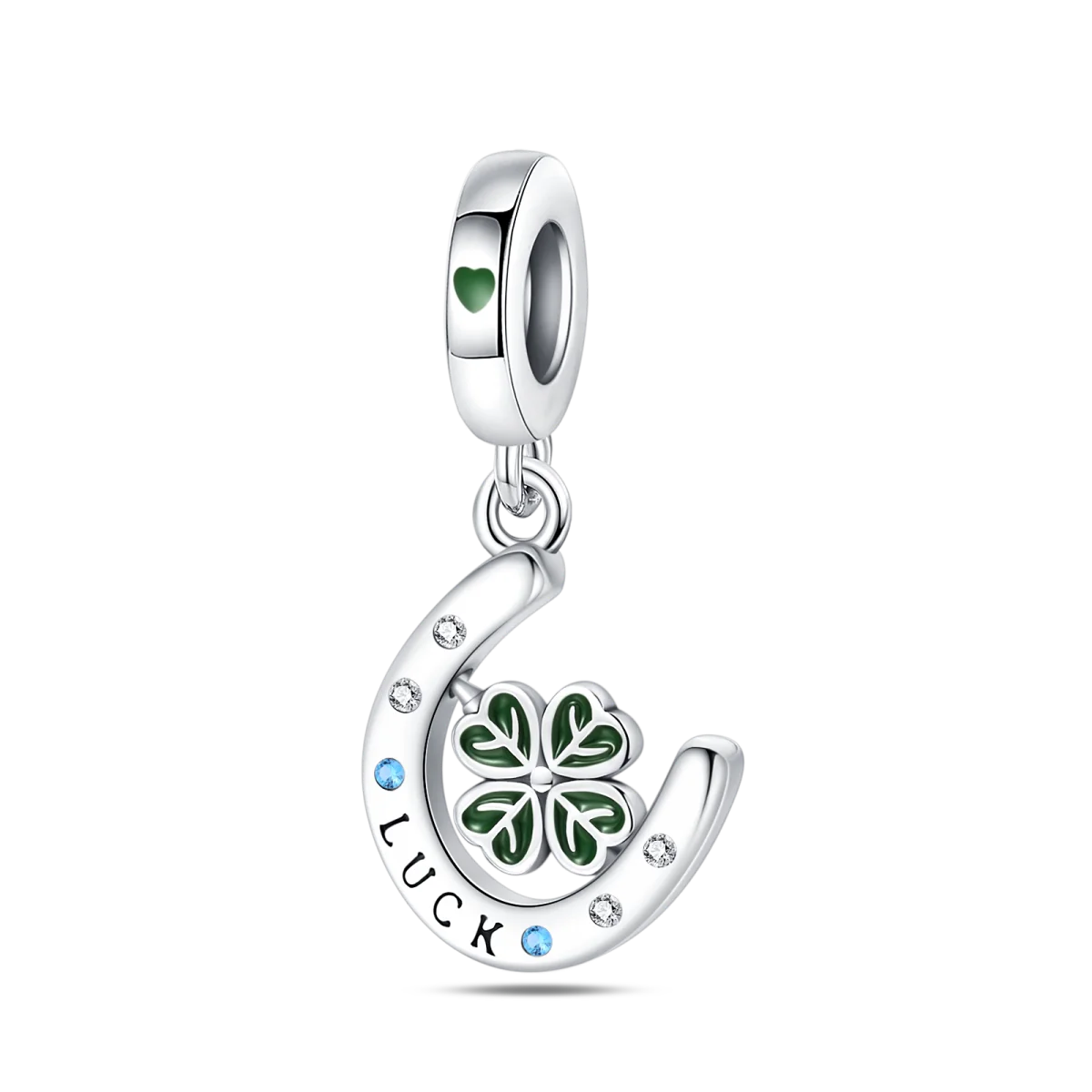 Anhänger aus 925er-Sterlingsilber, grüne Serie, Blumenbaum, Apfel-Anhänger, DIY, feine Perlen, passend für Original-Charms-Armbänder, Damenschmuck, Diy