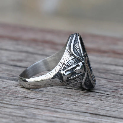 Vintage Nautischen Leuchtturm Viking Ring Männer 316L Edelstahl Nautischen Amulett Signet Ring Nordic Frieden Amulett Schmuck Geschenk