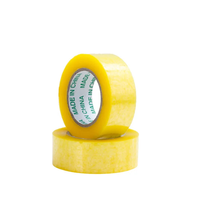 55mm Breites Transparentes Gelbes Verpackungsklebeband, Versand- und Express-Verpackungsband, 75 Meter pro Rolle