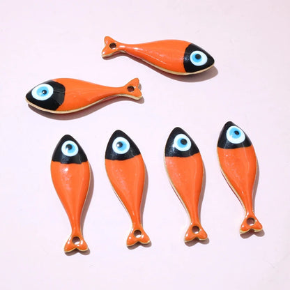 10 Stück 20x6,5mm Emaille Fisch Charms Anhänger Edelstahl DIY Schmuck Making Zubehör Erkenntnisse für Halsketten Ohrringe Armband
