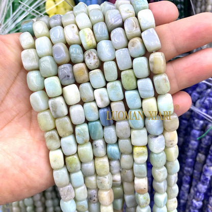 Natürliche Stein 8x12MM Unregelmäßige Raw Grün Taiwan Jade Jaspis Lose Spacer Perlen für Schmuck Machen Diy Armband zubehör 15''