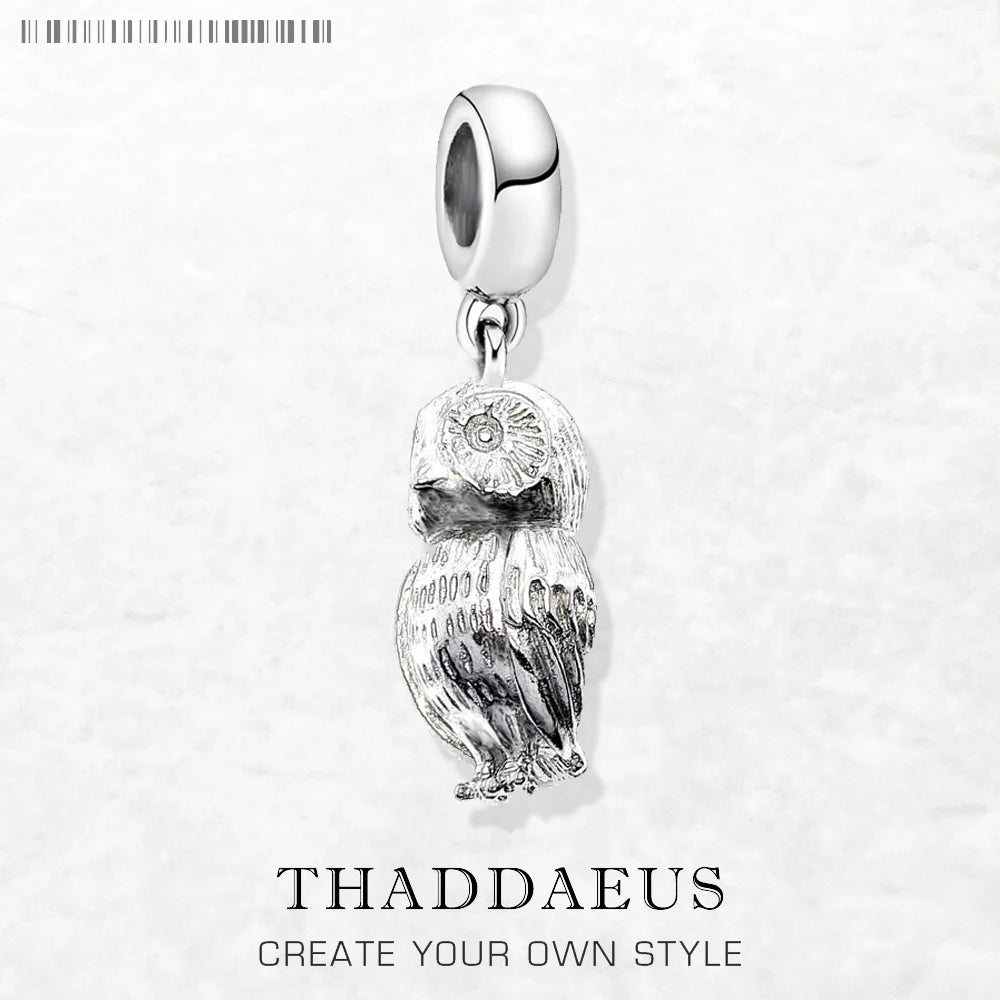 Eule Charme Modeschmuck Sommer brandneue trend ige Sterling Silber niedlichen Anhänger