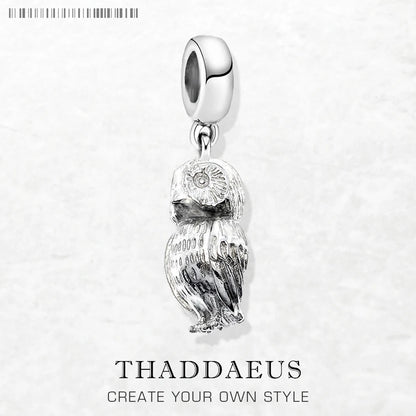 Eule Charme Modeschmuck Sommer brandneue trend ige Sterling Silber niedlichen Anhänger