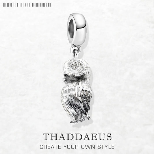Eule Charme Modeschmuck Sommer brandneue trend ige Sterling Silber niedlichen Anhänger