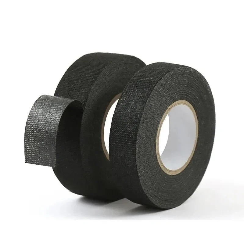 15 Meter hitzebeständiges, flammhemmendes Klebeband, selbstklebendes Coroplast-Gewebeband für den Schutz von Kabelbäumen im Auto