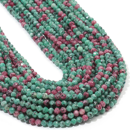 2 3 4 mm facettierte kleine Perlen, natürlicher Aquamarin, Lapislazuli, Turmalin, Amethyst-Steinperlen für Schmuckherstellung, Diy-Zubehör