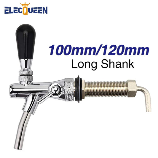 Hause Brauen Bier Wasserhahn, 100mm/120mm Lange Schaft Einstellbare Fassbier Wasserhahn Wasserhahn Kegerator Wasserhahn Spender bar Wein Werkzeuge, Großhandel