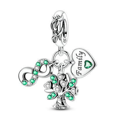 Neu im 925er-Sterlingsilber, grüne Charms, Perlen, Frosch, Kleeblatt, Schildkröte, Anhänger, Schmuck, passend für Original-925-Armbänder für Frauen, DIY-Geschenk