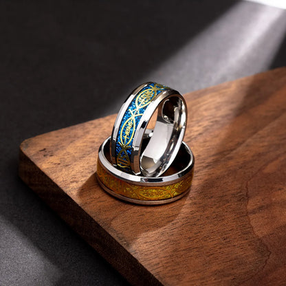 Jesus-Buchstabe, 316L-Edelstahlring für religiöse christliche Männer und Frauen, Geschenk, Schmuck, Serenity, männliches Bibelkreuz