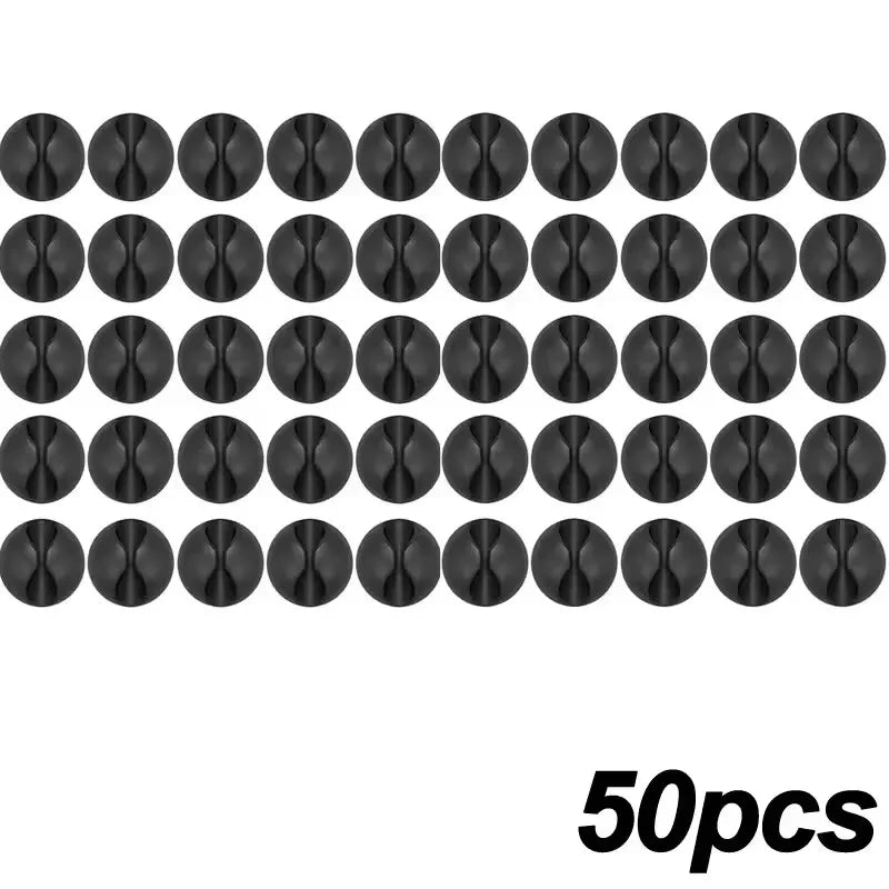 5/10/20/50Pcs Kabel Wickler Organizer USB Ladekabel Clips Schreibtisch Ordentlich Organizer Draht Kabel halter Protektoren In Home Office Auto