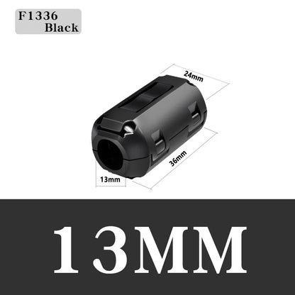 20/100PCS Ferritkern EMI Rauschunterdrücker 3,5-15mm Snap On Anti-Interferenz Schwarz RFI Filter für Kabel EMC Abschirmfilter