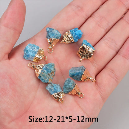 5 stücke Natürlichen Rauhen Stein Anhänger Unregelmäßige Form Healing Amethysten Labradorit Agat Quarz Anhänger Für DIY Handgemachte Halskette
