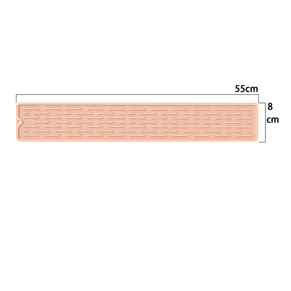 PVC-Barmatte, dick, langlebig, stilvoll, schwarz, Bar-Unterlaufmatte, rutschfest, ungiftig, Servicematte für Kaffeebars, verschleißfest, wasserdicht