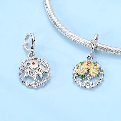 Charms aus 925er Silber, Baum des Lebens, passend für Original-Armbänder, Halsketten, Anhänger, Schmuck, Damen-Geschenk