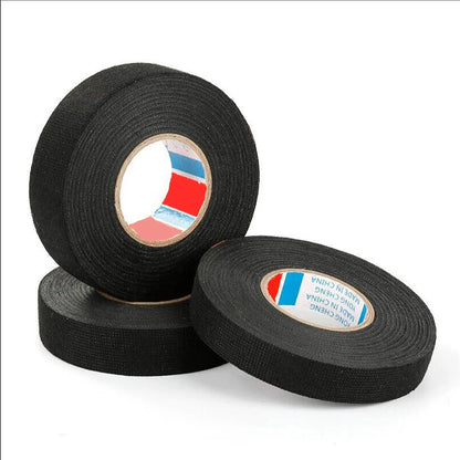 15-Meter-Kabelklebeband, schwarz, elektrisch, hitzebeständig, Kabelbaumbündel, Isolierung, Auto, Autoverdrahtung, Stoff, Stoffwickel ﻿