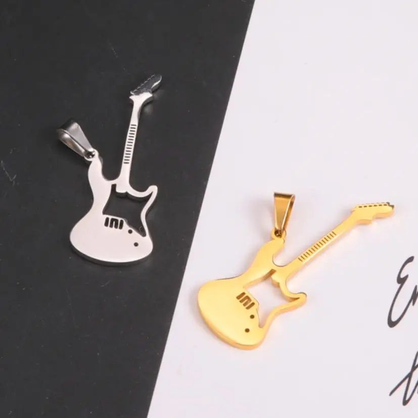 Teamer 5 teile/los Musik Note Musical Instrument Anhänger Edelstahl Charms Für Halskette Armband Herstellung Von Schmuck Großhandel Neue