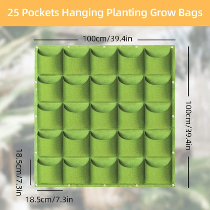 49 Taschen hängende Pflanz beutel, hängende vertikale Wand pflanzen pflanzen wachsen Taschen, Kräuter garten Pflanzer Outdoor Indoor wachsen