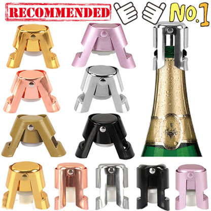 Tragbare Edelstahl Champagner Funkelnden Stopper Abdichtung Flasche Kappe Wein Flasche Stopper Wein Bier Flasche Kork Stecker