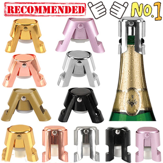 Tragbare Edelstahl Champagner Funkelnden Stopper Abdichtung Flasche Kappe Wein Flasche Stopper Wein Bier Flasche Kork Stecker