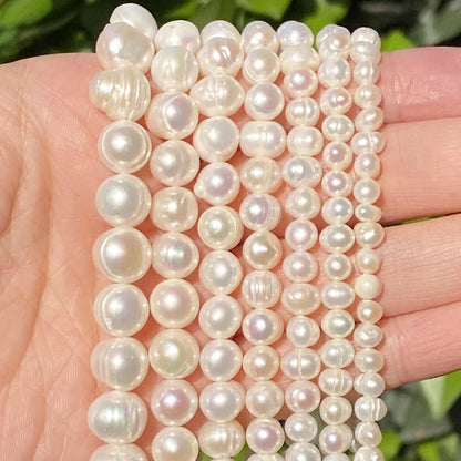 Natürliche Süßwasser perlen Perlen hochwertige unregelmäßige Form Punsch lose Perlen für Schmuck machen DIY Halskette Armband