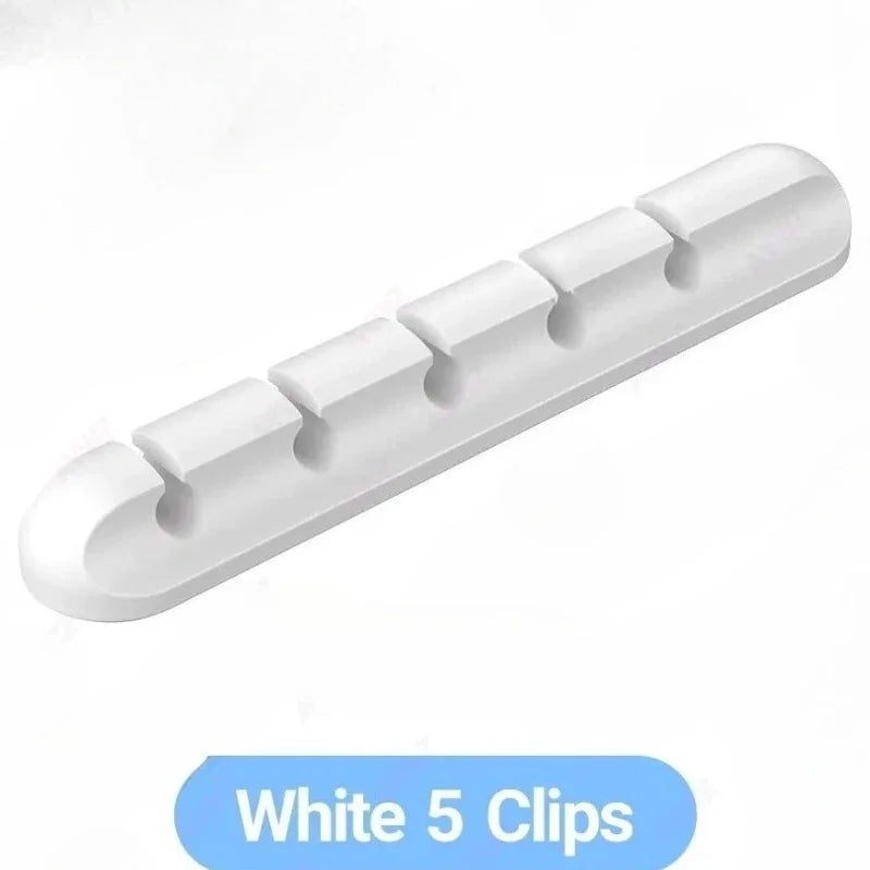 Großhandel Clips Kabelhalter für MouseHeadphone Kabel Organizer Kabel Organizer Silikon USB Kabel Wickler Desktop Tidy Management