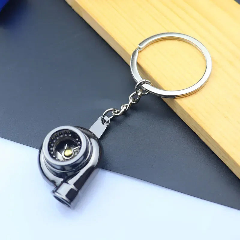 Mini Zink-legierung Auto Teile Schlüsselanhänger Simulierte Geschwindigkeit Getriebe Absorber Motor Kolben Anhänger Auto Schlüssel Halter Schlüsselring Nette Männer Geschenk