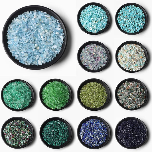 3-5MM Naturstein Kies Quarz Achat Jaspis Chips Mineralien Reiki Heilung Trommelstein Probe Stein Hause Aquarium Dekoration