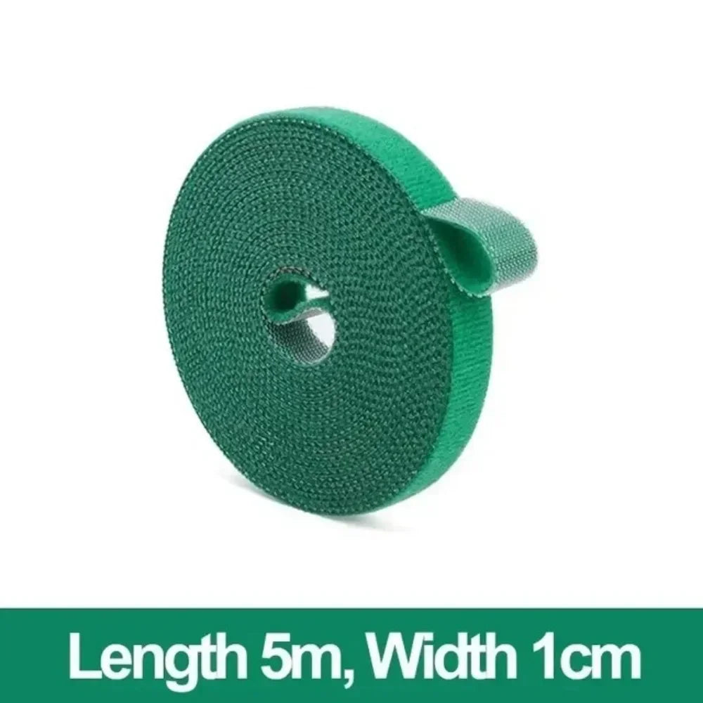 Pflanzenbinder, verstellbar, selbstklebend, für Pflanzen, Nylon, Kabelhaken, Schlaufenunterstützung, Gartenschnur, Verband, wiederverwendbare Verschlussbandstreifen