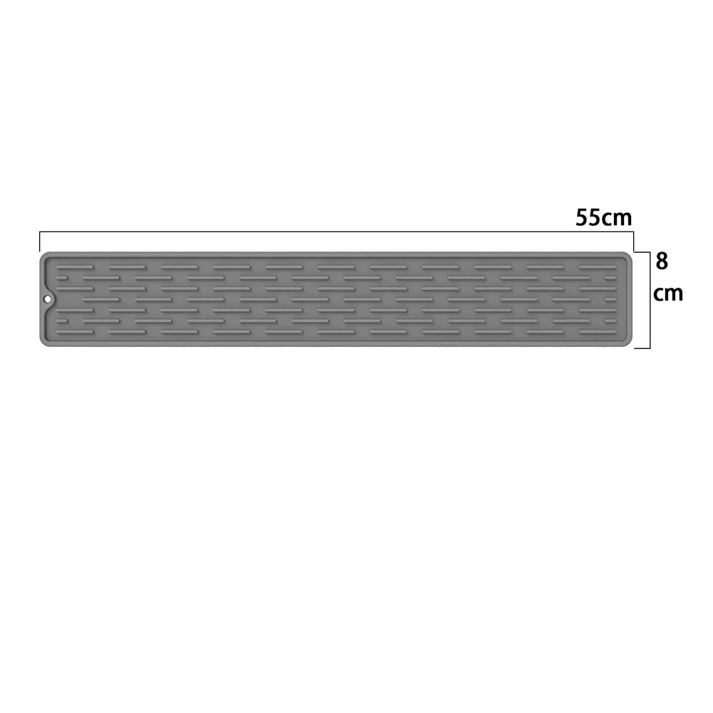 PVC-Barmatte, dick, langlebig, stilvoll, schwarz, Bar-Unterlaufmatte, rutschfest, ungiftig, Servicematte für Kaffeebars, verschleißfest, wasserdicht