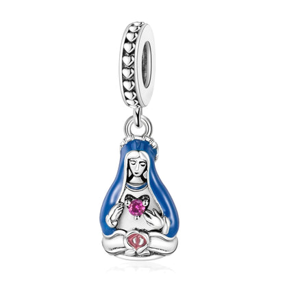Blaue Serie 925 Sterling Silber Globus Schneeflocke Tanzschuhe Krone Charm Passend für DIY Armband Halskette Elegante Partygeschenke