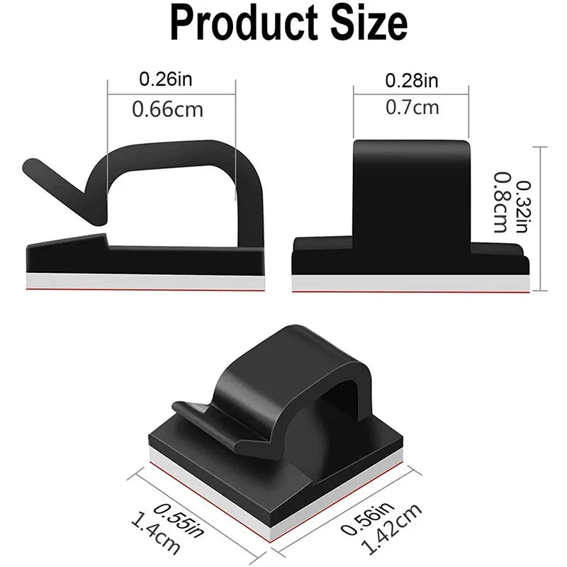 20-200Pcs Kabel Organizer Clips Draht Wickler Halter Kopfhörer Maus Kabel Clip Protector USB Kabel Management Clips draht Manager