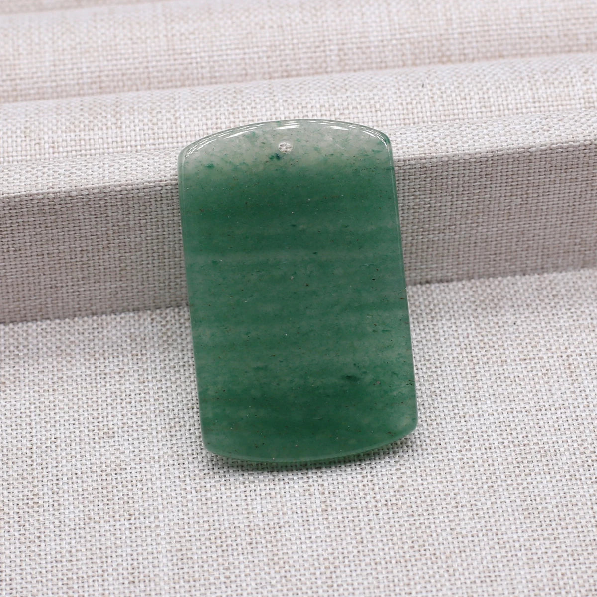 Charms Naturstein-Anhänger, rechteckig, natürlicher Rosenquarz-Kristall-Anhänger für die Herstellung von DIY-Schmuck-Halsketten, 25 x 40 mm