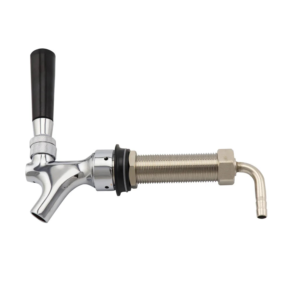 Chrom Poliert UNS Typ Fassbier Wasserhahn mit 92,5mm Lange Schaft Combo Kit Kegerator Tap Hause brauen Bar Wein werkzeuge