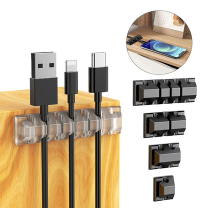 Silikon-Kabelorganisator, USB-Datenkabel-Aufwickler, flexibles Kabelmanagement, Kabelclips für Maus, Kopfhörer, Ohrhörer, Auto-Kabelhalter