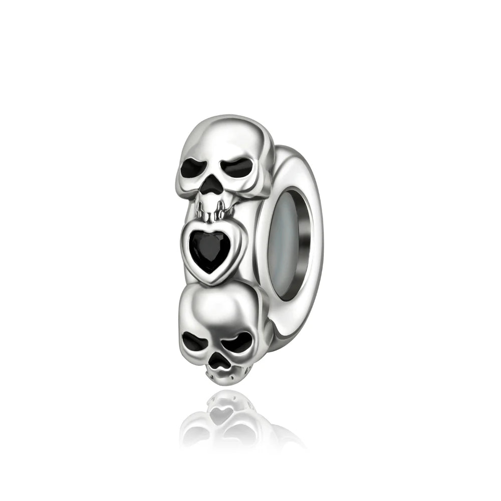 Heißer Verkauf 925er Sterlingsilber Schlitten- und Schneemann-Perlen und Kürbiskopf-Anhänger, passend für Armbänder, Weihnachts- und Halloween-Geschenke