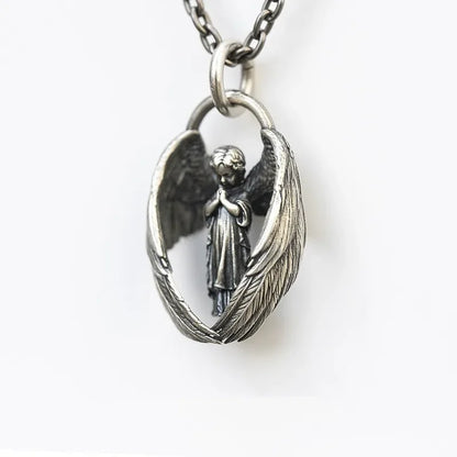 Vintage Gothic Totenkopf Jesus Kreuz Anhänger Halskette Katholischer Schmuck für Männer Punk Religiöse Amulett Halskette