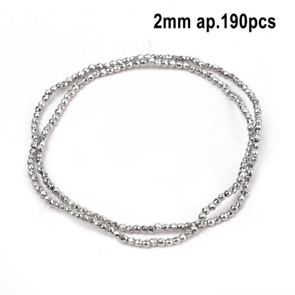 Großhandel AAA Rhodium Hämatit Perlen Charms Herz Stern Rohr Facettierte Runde Unregelmäßige Geometrische Form Perlen Für Schmuck Machen