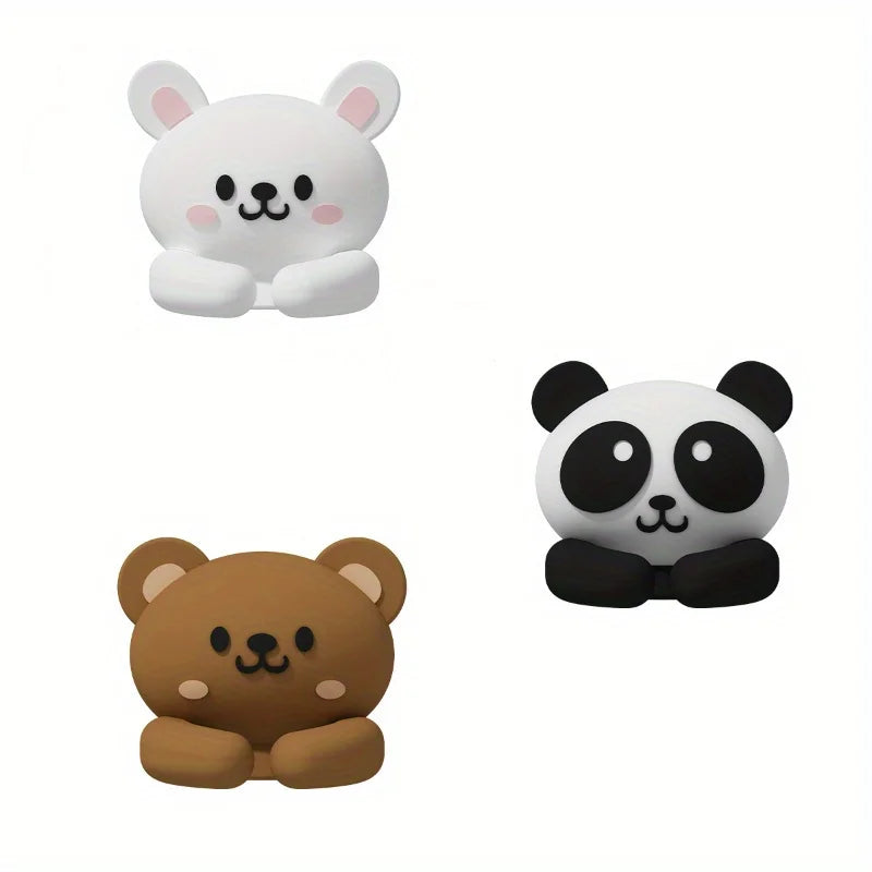 Nette Cartoon Tiere Kabel Clip Wickler Organizer Runde Ladegerät Kabel Clips Schreibtisch Ordentlich Management Draht Kleber Halter Klemme Büro