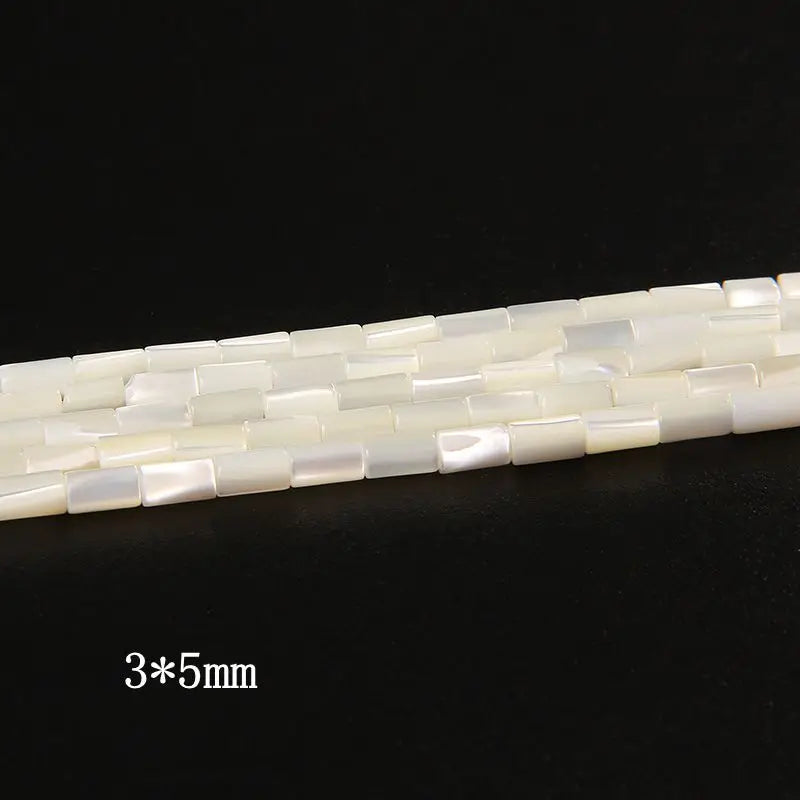 Natürliche weiße Perlmutt-Muschelperlen, Rondelle-Herz, ovale runde Süßwasser-Muschelperlen für die Schmuckherstellung, 38,1 cm pro Strang